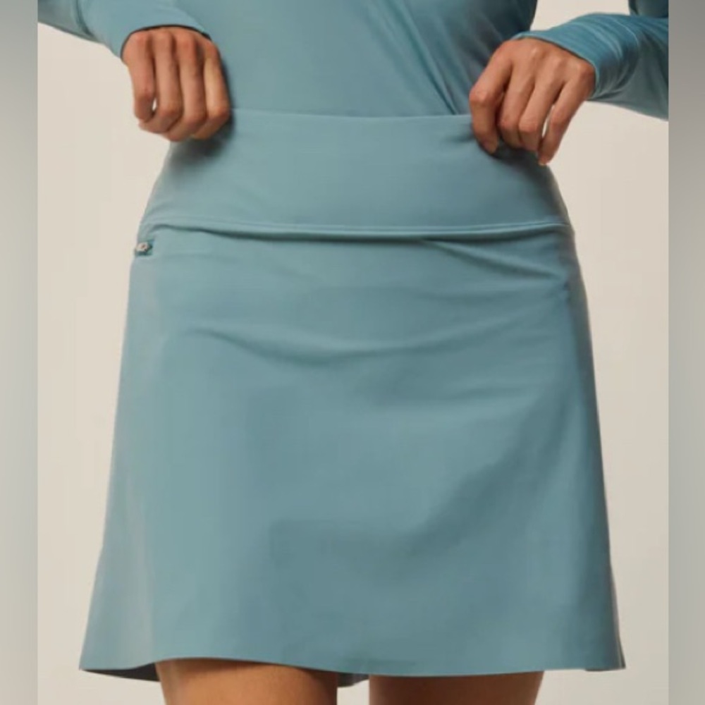 NWT Greyson Clothiers Phoenix Skirt With Shortie (Blue) size XS